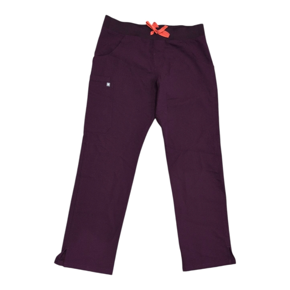Figs Women's Purple Pants with Red Accent